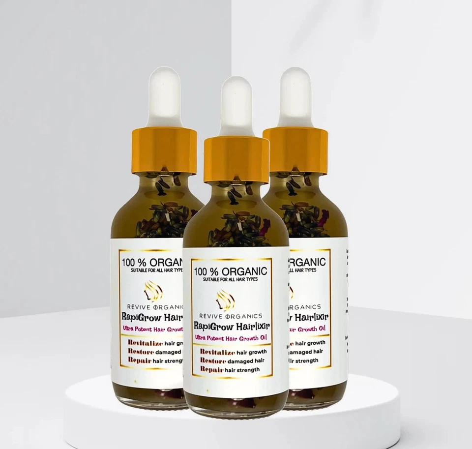 Organic Hair Growth Oil- Alopecia Treatment , Rosemary Infused with Herbs, - Image 2 of 4