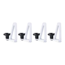 Aluminum Van Roof Ladder Rack Truck Ladder Rack Ladder Stopper Set of 4 - White