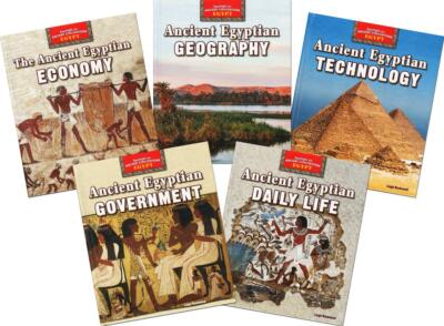 New SPOTLIGHT ON ANCIENT CIVILIZATIONS SERIES EGYPT Set of 5 Hardcover