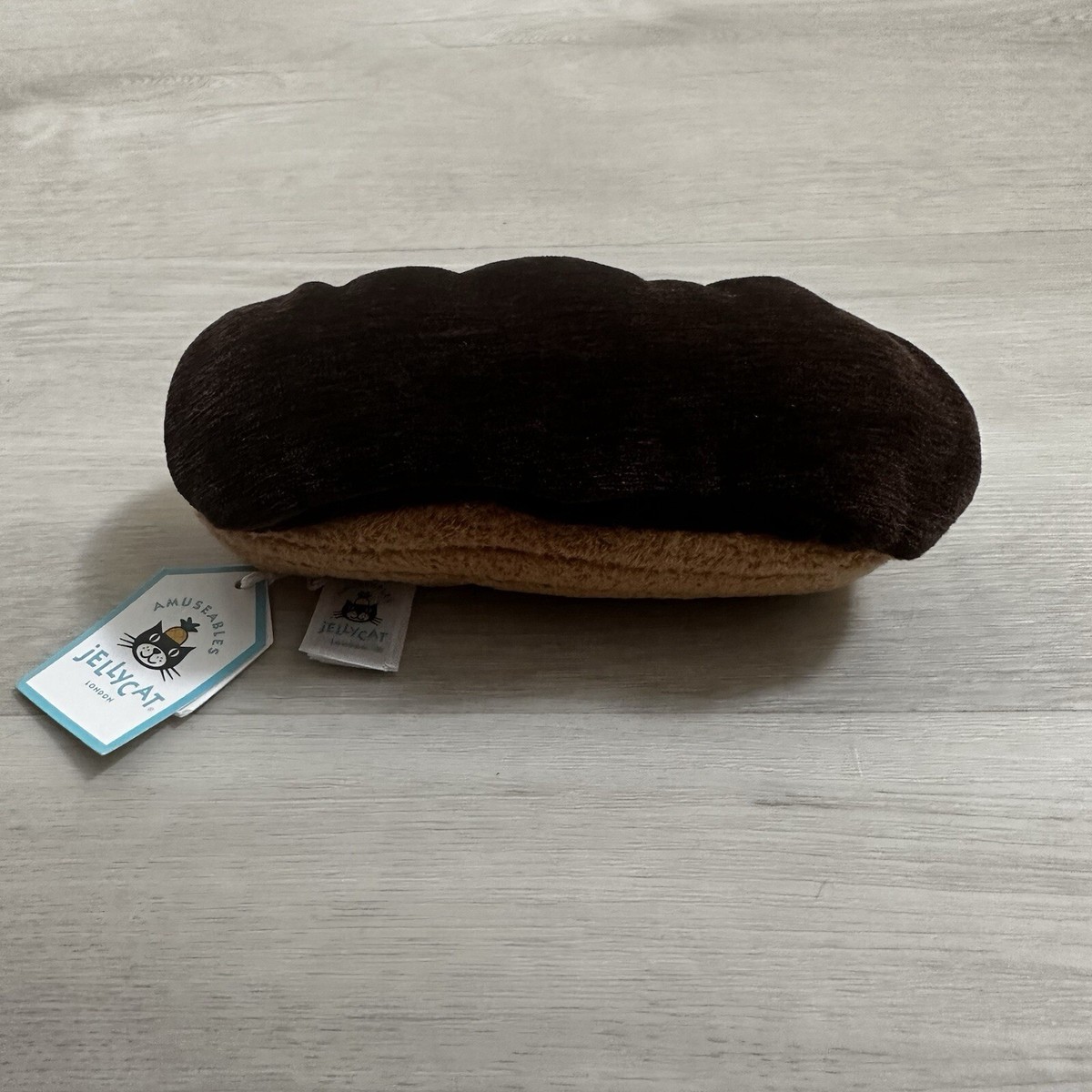 Jellycat Patisserie Paris Amuseables Etienne Eclair Plush - Rare