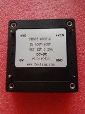 DC DC CONVERTER ISOLATED 75W 600VIN 400-800V 12VOUT REGULATED HALF BRICK DCDC