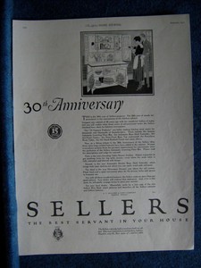 1922 Sellers Kitchen Cabinet Ad 15 Famous Features Described