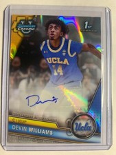 2023-24 Bowman U Chrome Devin Williams Lava Refractor 1st Prospect Auto #D /199