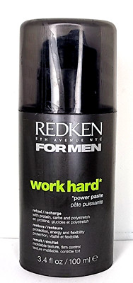 Redken for Men WORK HARD POWER PASTE Recharge 3.4 oz (549)