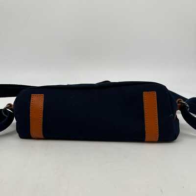 TSD Blue Orange Leather Accent Backpack | Excellent  display picture 1