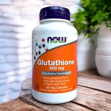 Now Foods Glutathione, 500 mg, 60 Veg Capsule...