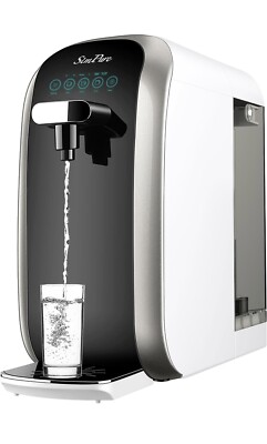 Sim Pure Y7P-BW Countertop Reverse Osmosis Water Filter Dispenser 4 Stage Filter
