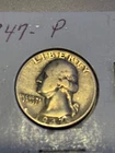 1947 (P) Philadelphia Washington Silver Quarter - Circulated - Actual Coin