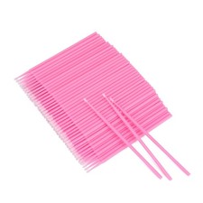 G2PLUS 500PCS Cotton Swabs, Disposable Micro Applicators 500pcs, Pink-500pcs