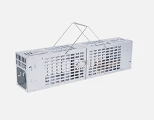 Double Door Humane Live Mouse Trap With One-Way Door Design Reusable Metal Cage