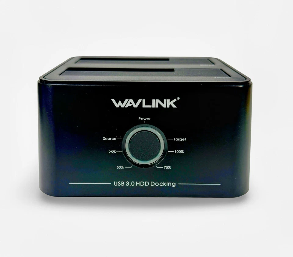 Wavlink Dual Bay Hard Drive Docking Offline Clone for SATA HDD M.2 SSD - Image 2 of 4