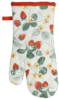 Ofenhandschuh Backhandschuh Topfhandschuh Erdbeeren Erdbeerdesign Landhausstil