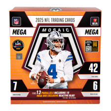 25 PANINI MOSAIC FOOTBALL MEGA BOX