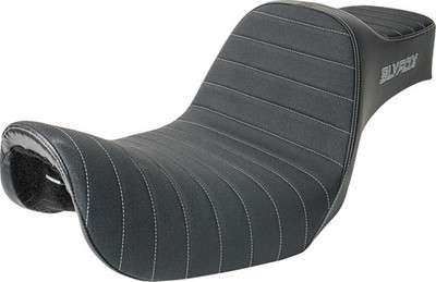 SlyFox Highnoon Slipstop Seat Grey Stitch #4694B-slyfox Harley Davidson Dyna