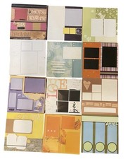 Lot Of 12 Scrapbook Layout Pages 12  X12  Premade Calendar Holidays All Ocassion