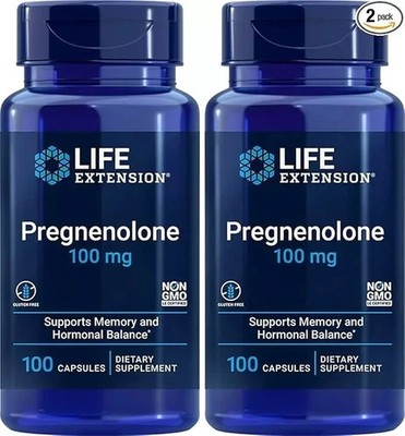 Life Extension Pregnenolon 100 mg 2x100 Kapseln
