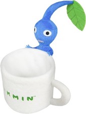 Sanei Boeki Plush Toy Goods Blue Pikmin Trinket Box Mug W9 x D12 x H15cm PKZ02