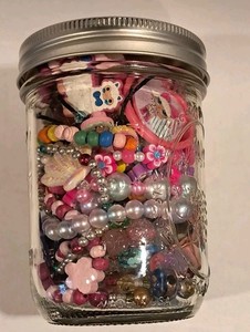 Kids Childs Girls Mystery Fun Cute Jewelry Jar Necklaces Bracelets Earrings Etc