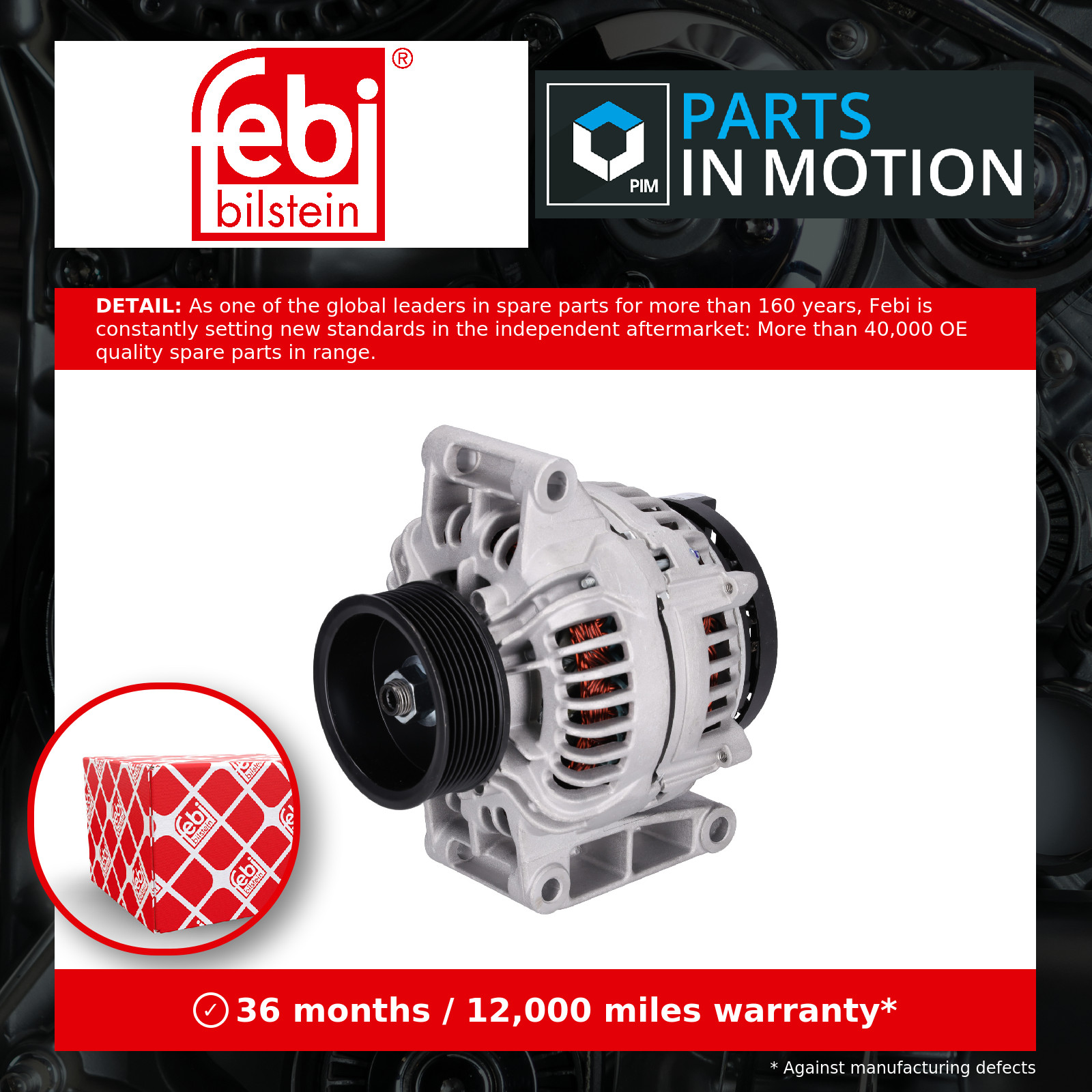 Alternator 185520 Febi A0151542002 A0151544102 0151542002 0151544102 Quality New