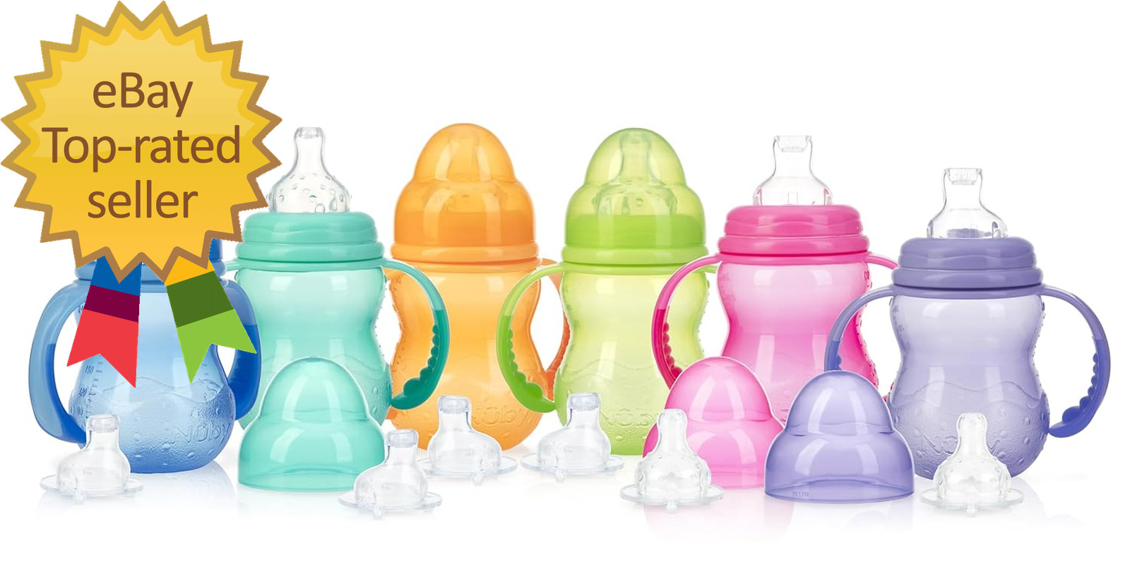Non-Drip 3-Stage Wide Neck Bottle to Cup 8 Ounce Pack of 1 C