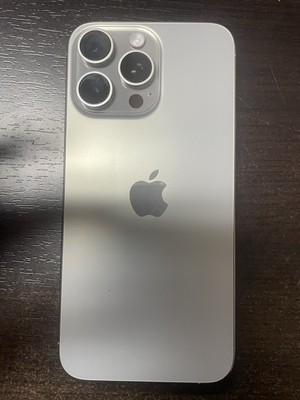 iPhone 15 Pro Max Back Housing Replacement w Small Parts OEM -Natural Titan - A