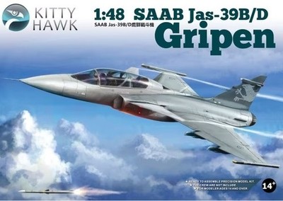 Kitty Hawk 80118 Saab Jas-39B/D Gripen Maßstab 1:48