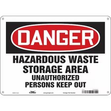 Condor 472P83 Safety Sign, 10 In Height, 14 In Width, Aluminum, Horizontal
