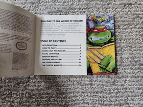 Nintendo NES Teenage Mutant Ninja Turtles 3 Cart Dust Cover And Manual NICE!