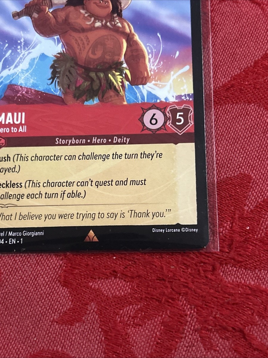 pokemon cards maui Lorcana First Chapter - Maui - Hero to All - 114/204