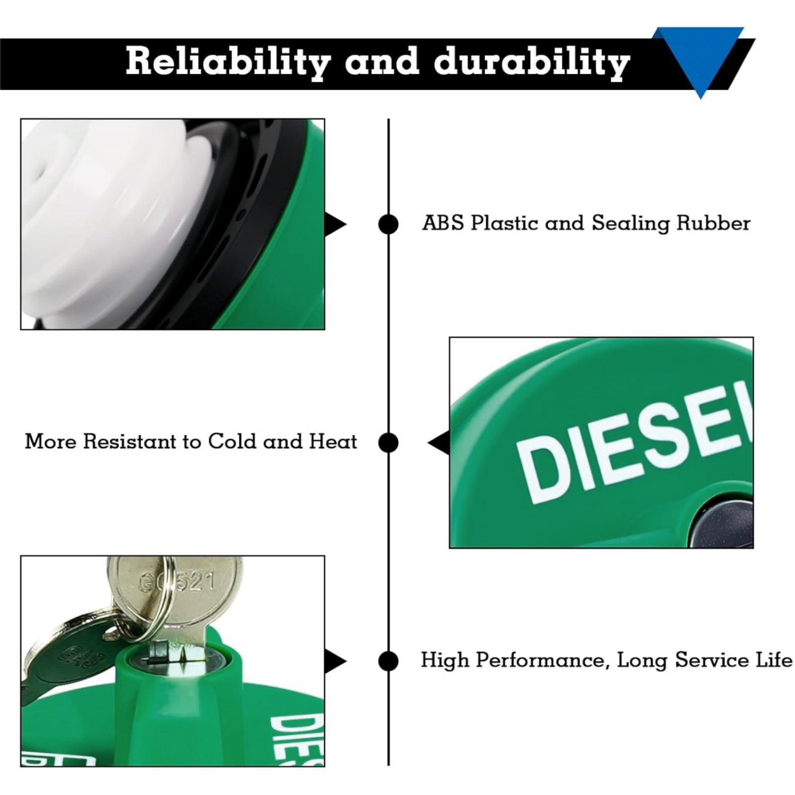 Replacement Locking Diesel Gas Cap For Chevy Silverado 2500HD 3500HD Models thumbnail 8