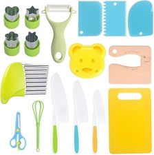 17PCS Kids Cooking Set Montessori Toy Kitchen Accessories Safe for Toddlers