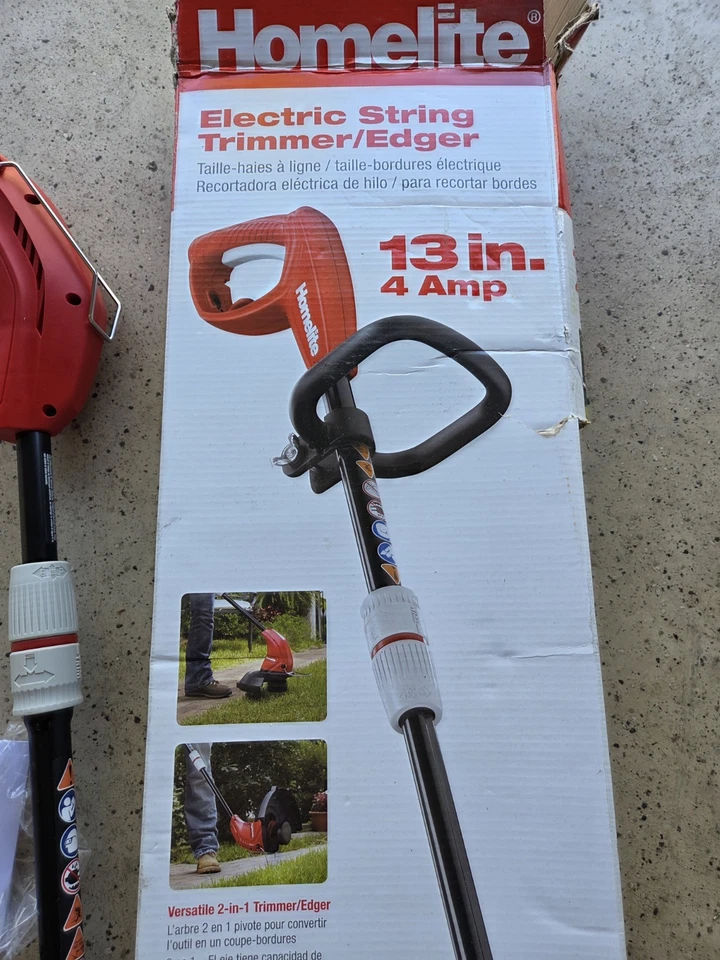 💥Homelite13 in. 4 Amp Straight Electric String Trimmer - Image 3 of 4