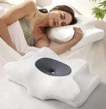EMIRCEY DREAM WITHOUT PAIN CERVICAL NECK PILLOW FOR SLEEPING STANDARD GREY ✅