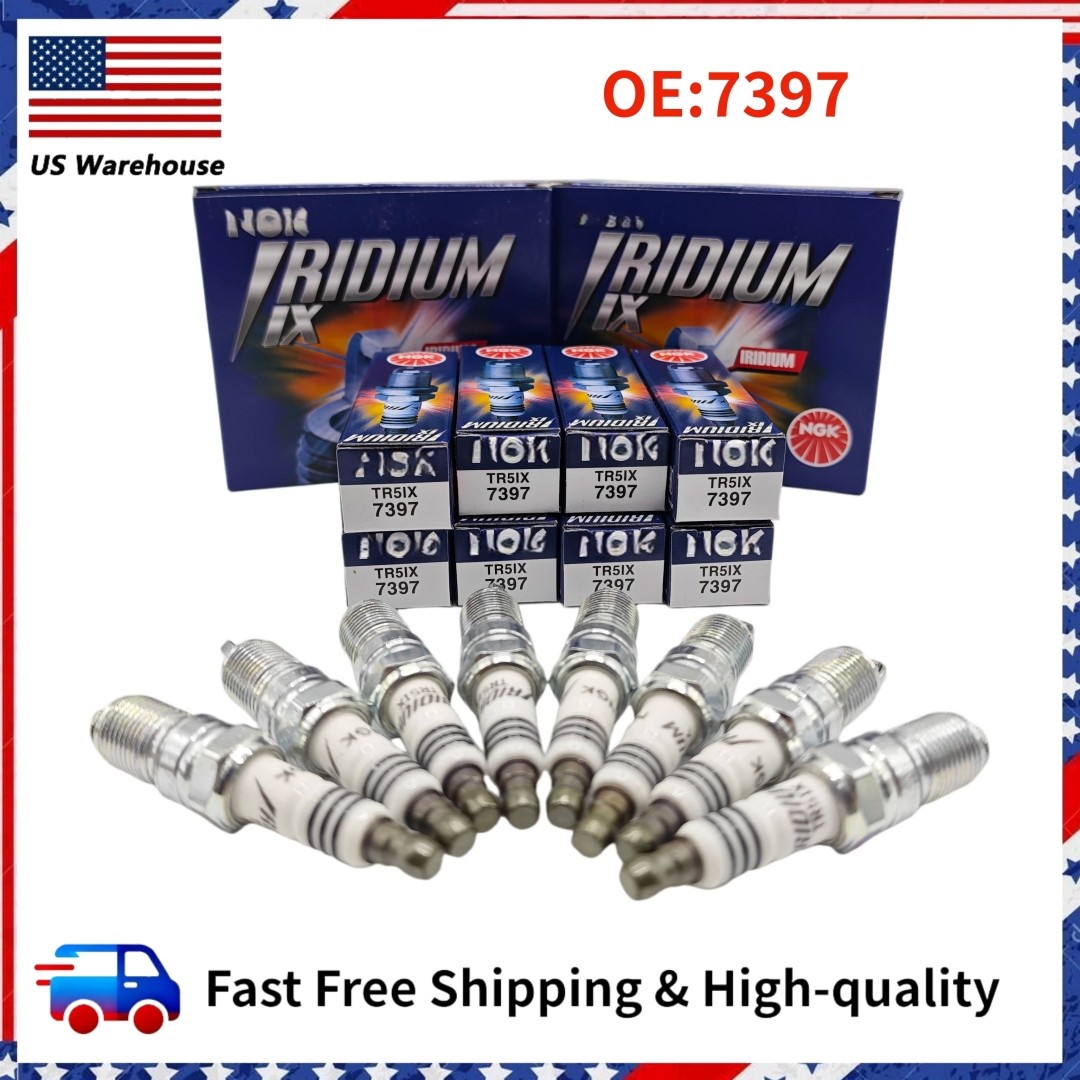 8PCS IRIDIUM IX SPARK PLUGS TR5IX 7397 FOR NGK FORD GM CADILLAC CHEVROLET US