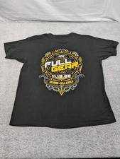 All Elite Wrestling AEW Full Gear Shirt Black 2022 Newark, NJ Mens XL 46" Chest