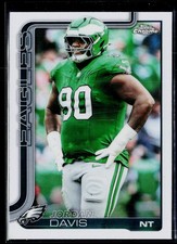 Jordan Davis Topps 2025 Topps Chrome #249 Refractor
