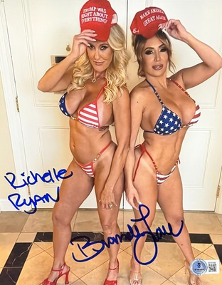 #ad #ad Sexy Brandi Love Richelle Ryan Signed 8x10 Photo Adult Star Autograph Beckett $125.00