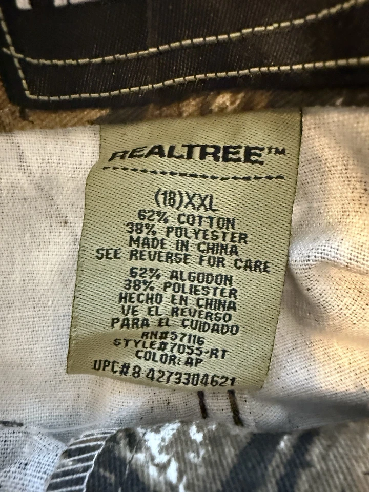 Realtree AP Cargo Hunting Pants Youth Size XXL (18) New With Tags - Image 4 of 4