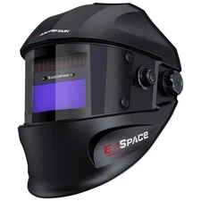 True Color Auto Darkening Welding Helmet with Upgraded Arc Sensor, 1/1/1/1 To...