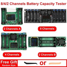 Battery Capacity Tester 8/4/2 Channel mAh MWh Digital Display Type-C Detector