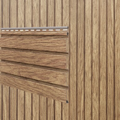 Fassadenverkleidung Canadian Siding MAX3Fronto Rhombus Profil L2,95m honigfarbe
