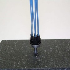 Connkur 1/24-25 6 Cylinder Black/Blue Prewired Distributor w/ Plug Boots CMP5BL