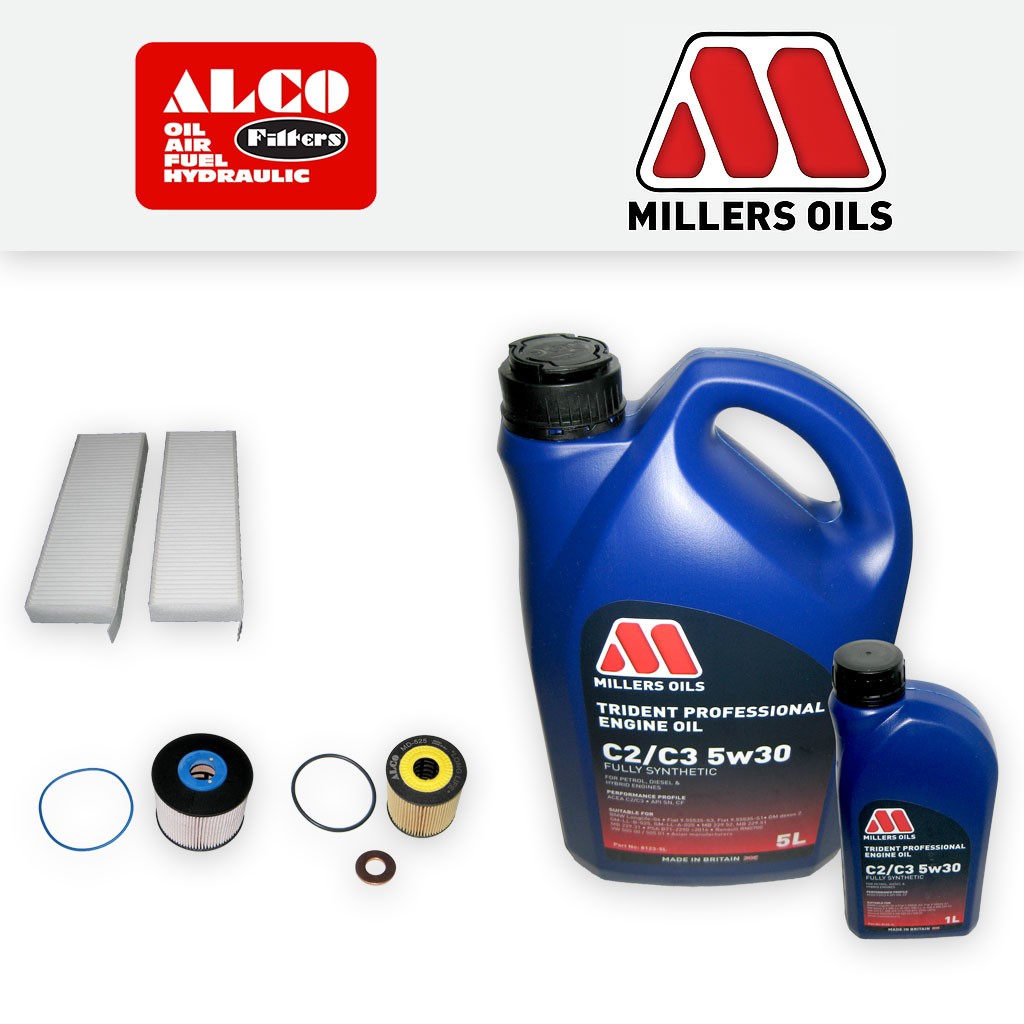 SERVICE KIT for CITROEN C4 PICASSO 2.0 HDI OIL FUEL CABIN FILTERS +OIL 2009-2013