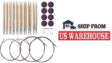 Sunstruck Interchangeable Needle Set: Purple Cables 4.75" (12cm)