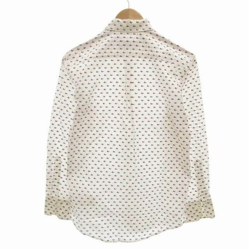 Dsquared DSQUARED2 Shirt Airplane Pattern Total Long Sleeve 42 XS White FF Used - Picture 2 of 9