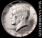 1964-D Silver Kennedy Half Dollar - Choice Gem Brilliant Unc  Lustrous  #L6407