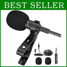 Professional Lavalier Lapel Mic for YouTube Videos - 3.5mm