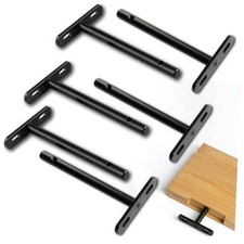 154MM Hidden Floating Shelf Brackets 6-Pack Invisible Support 6 Inch 6.0