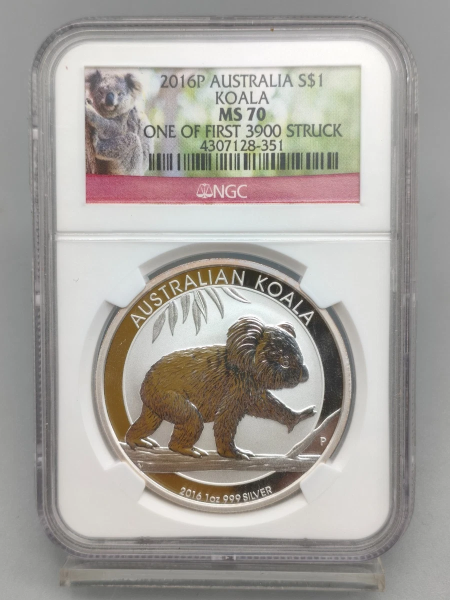 Australian Koala MS 70 Graded 1 oz Precious Metal Content per Unit