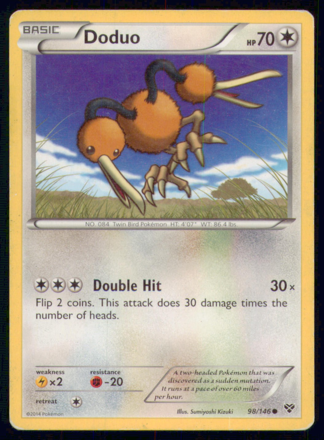 Doduo 98/146 XY Base Set 2014 Sumiyoshi Kizuki